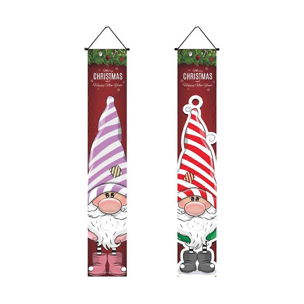 Juledekorative bannere, inngangsdør og garasje B