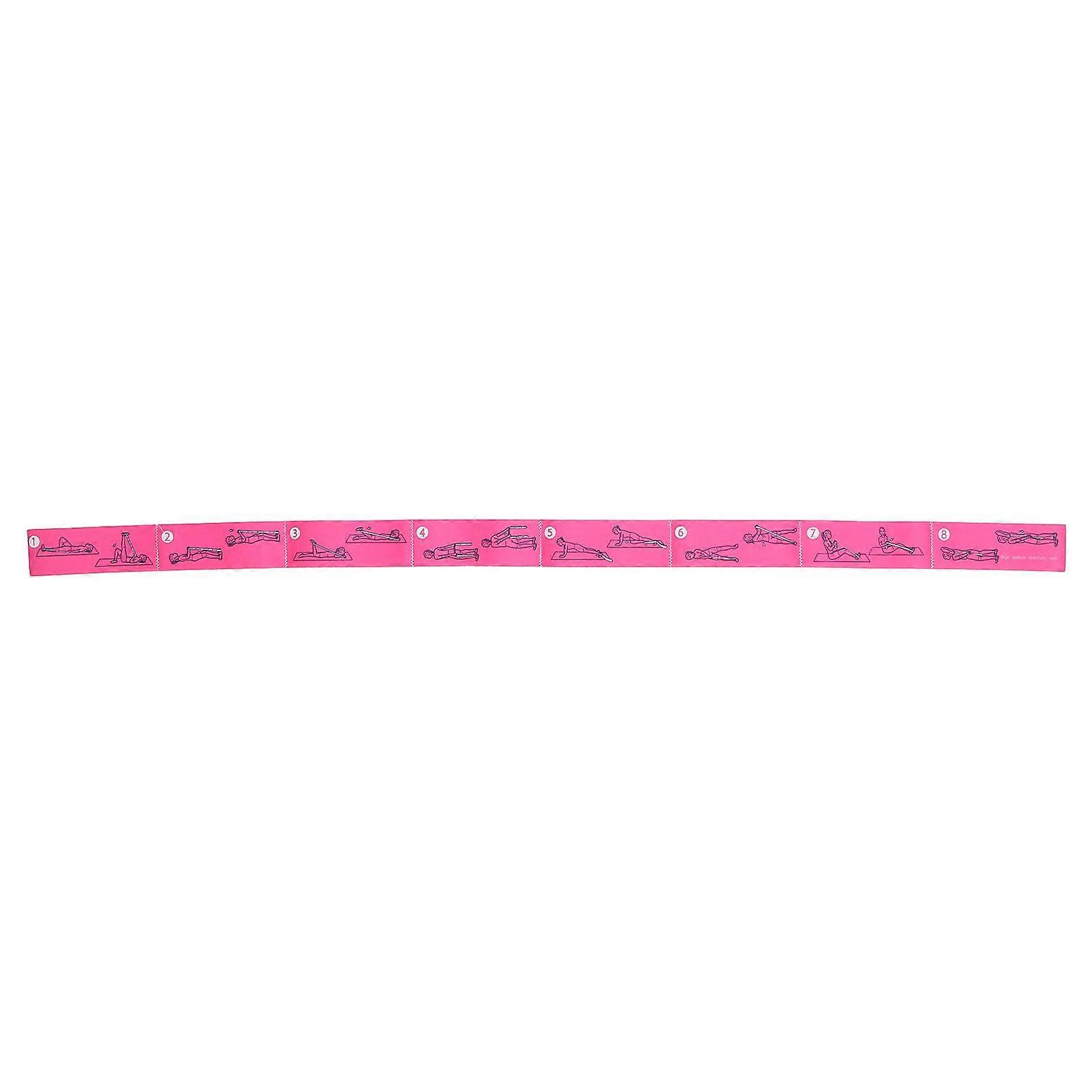 Exercise Resistance Bands Yoga Loop Latin Resistance Band Elastic Streching BandsRose Red