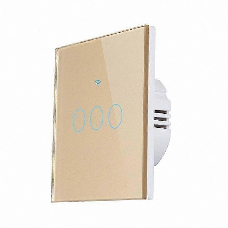 Smart Light Switch, 2/3/4 Gang Touch Control, No Neutral Wire Needed, App Enabled