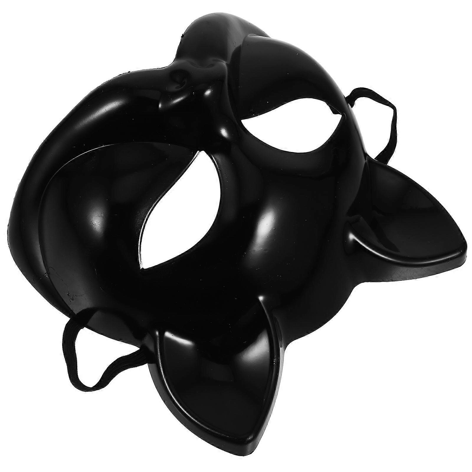 Creative Plastic Cat Masks for DIY Use 4Pcs Blank Paintable Cat Masks