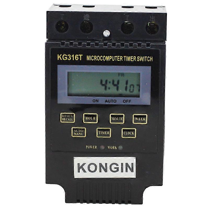 KG316T AC 220V LCD Digital Display Microcomputer Timer Control Switch