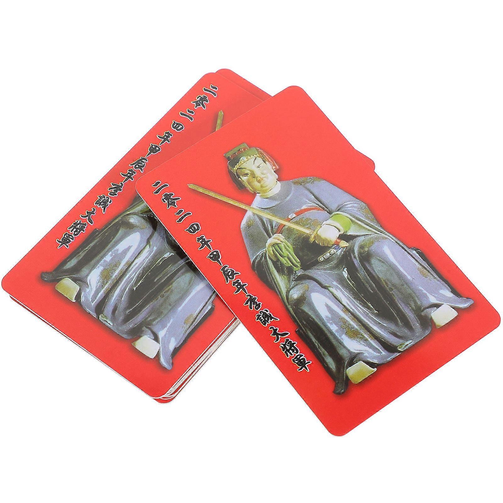 Chinese Amulet Card Taisui Card for Luck and Protection 30Pcs Set