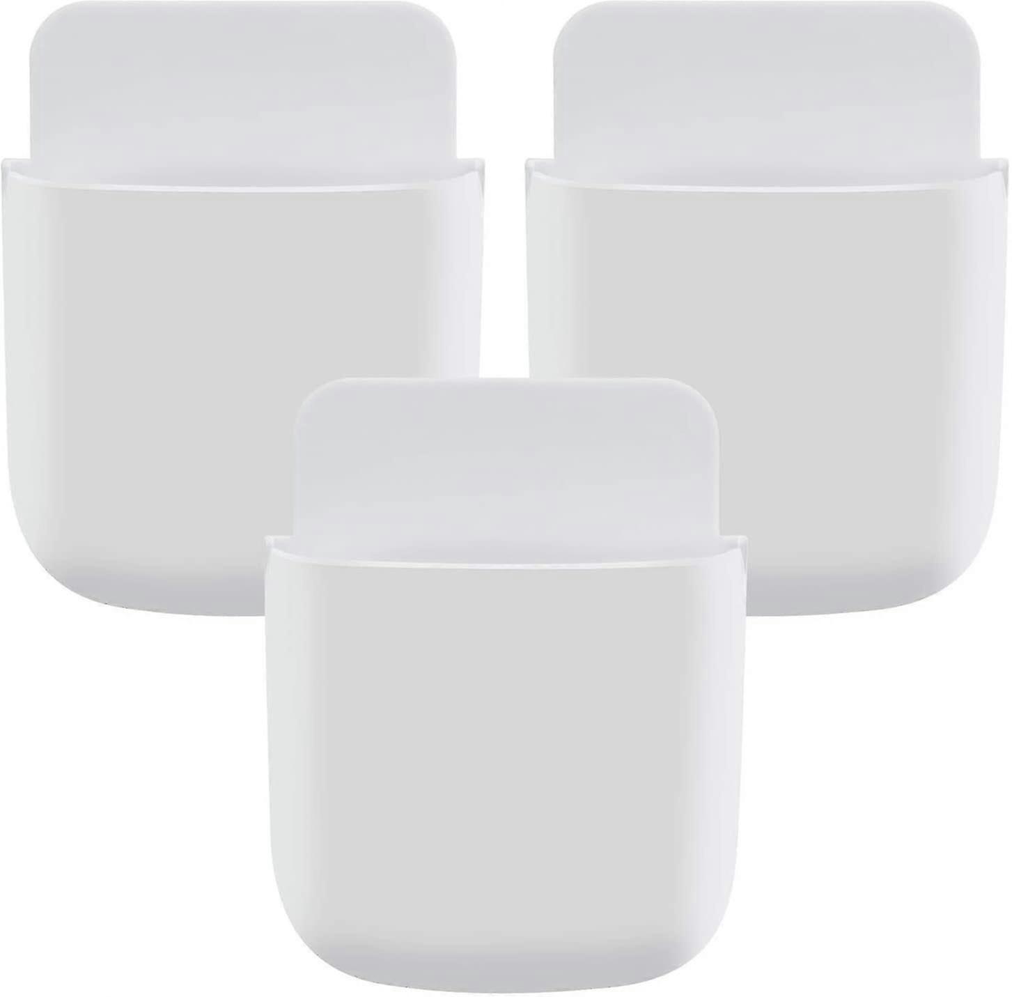 3 Pcs Wall Bracket Remote Control With Self-adhesive Stickers Wall Bracket