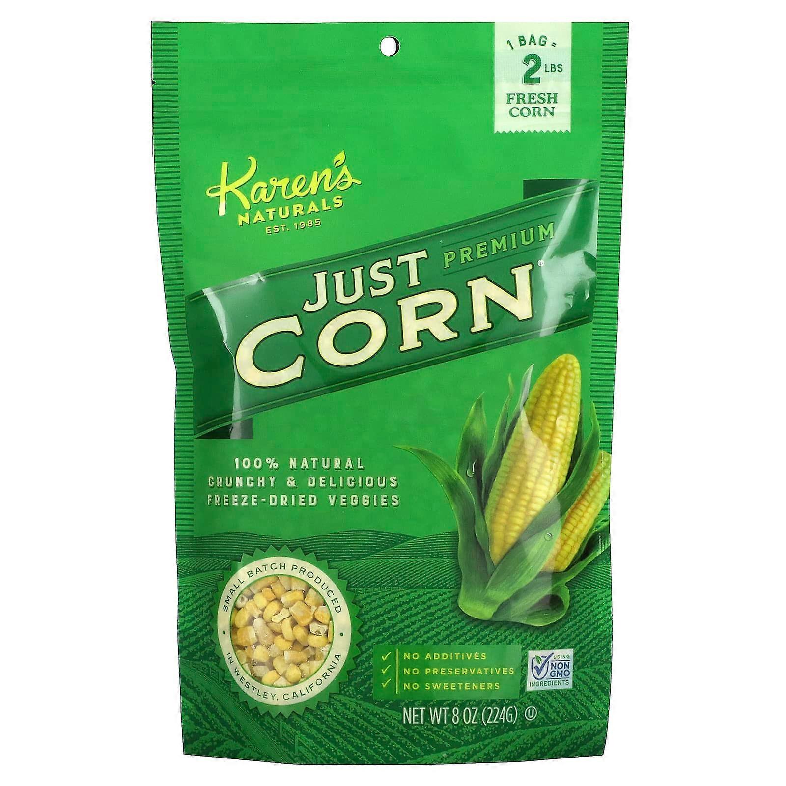 Premium Freeze-Dried Veggies, Just Corn, 8 oz (224 g)