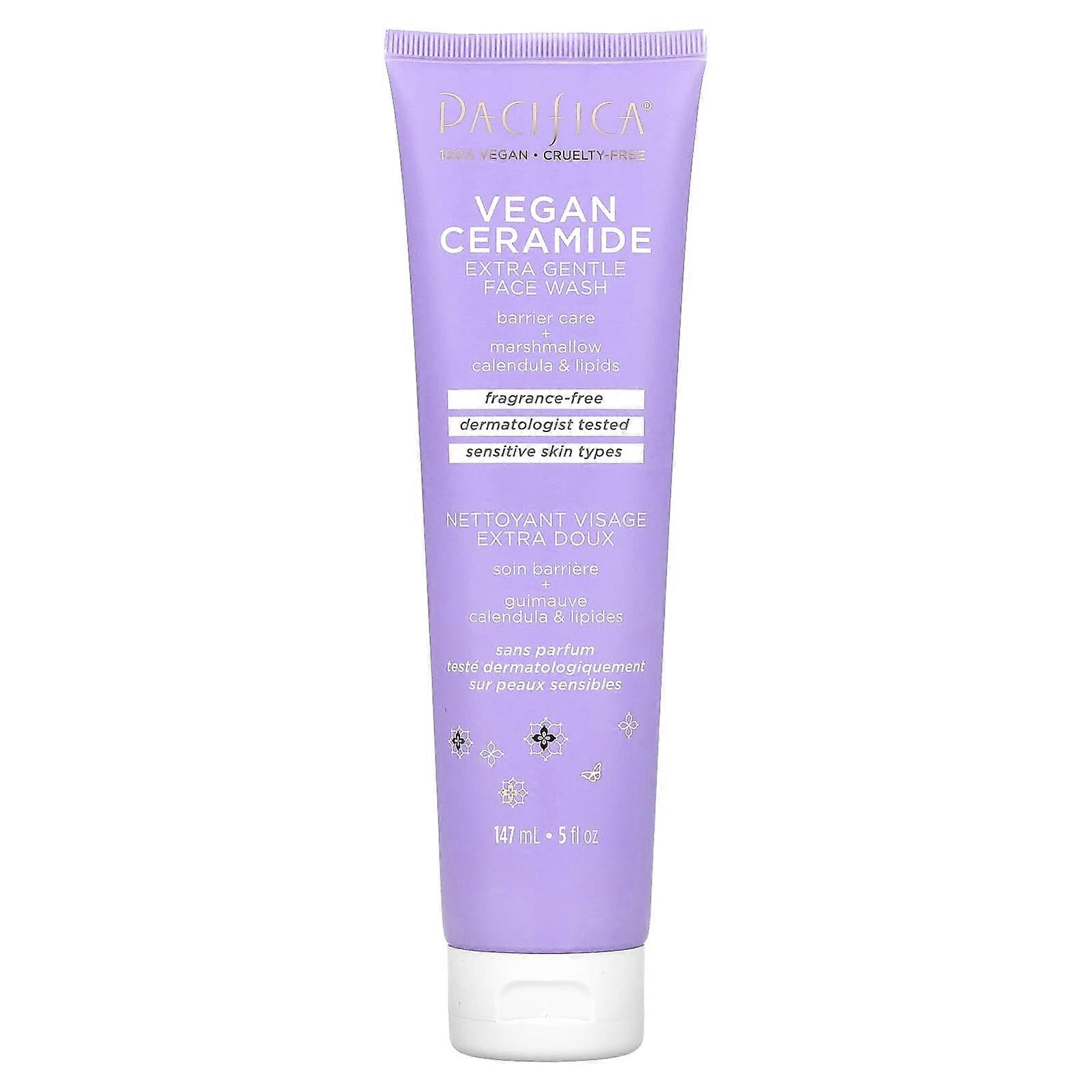 Vegan Ceramide, Extra Gentle Face Wash, 5 fl oz (147 ml)