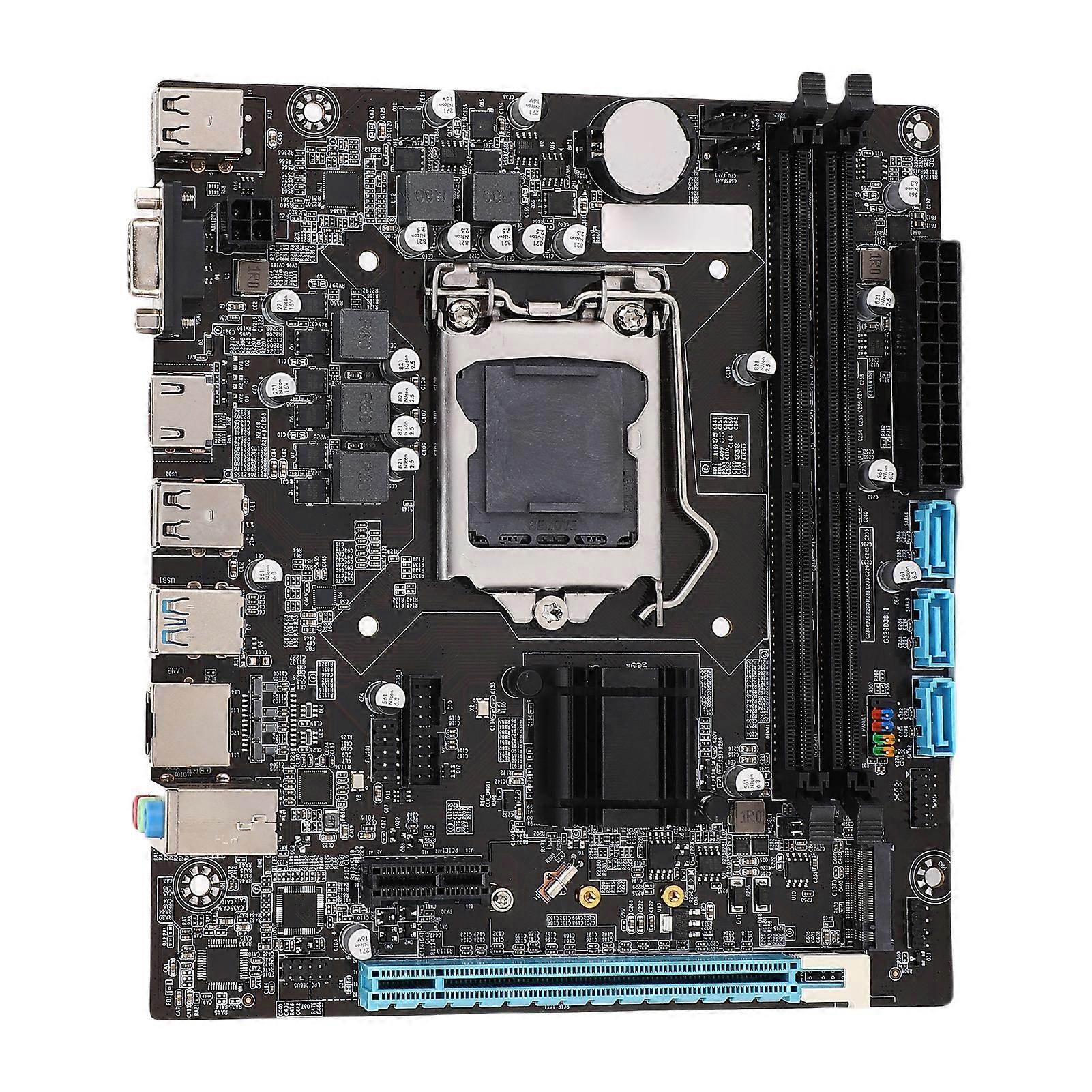 H110 Gaming Motherboard LGA 1151 ATX DDR4 2 Channel M.2 NVMe SATA3.0 for 6th 7th 8th Gen CPU