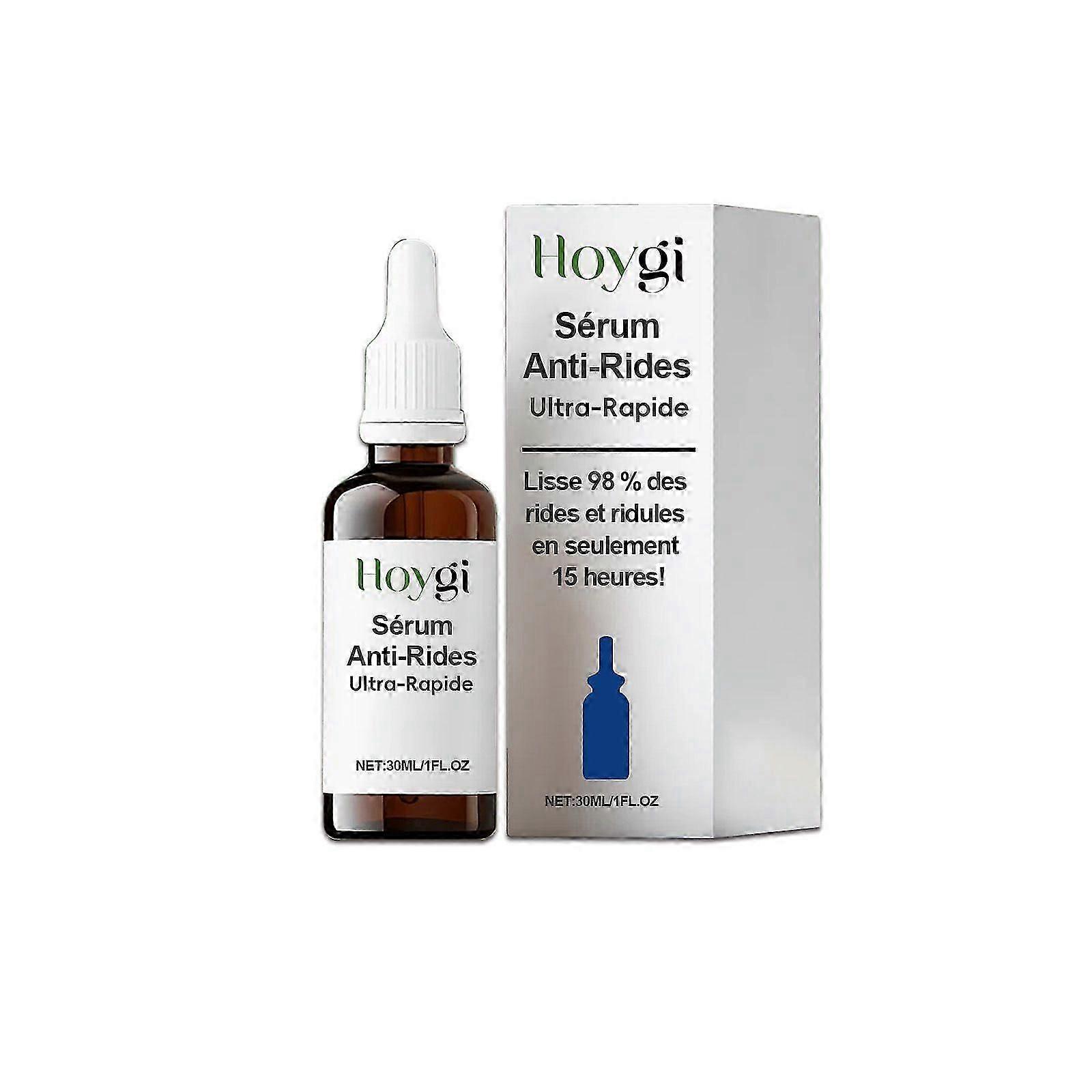 Anti-Wrinkle Ultra-Rapid Serum - Smooth 98% Wrinkles in 15 Hours, 30ml with Hyaluronic Acid, Acetyl Hexapeptide-8 & Collagen, Suitable for All Skin Ty