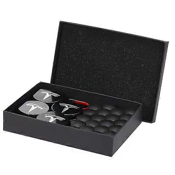 Hubcap kit for Tesla, hubcap set, hubcap nut cover, hubcap for Model Y, Model 3, Model S, Model X