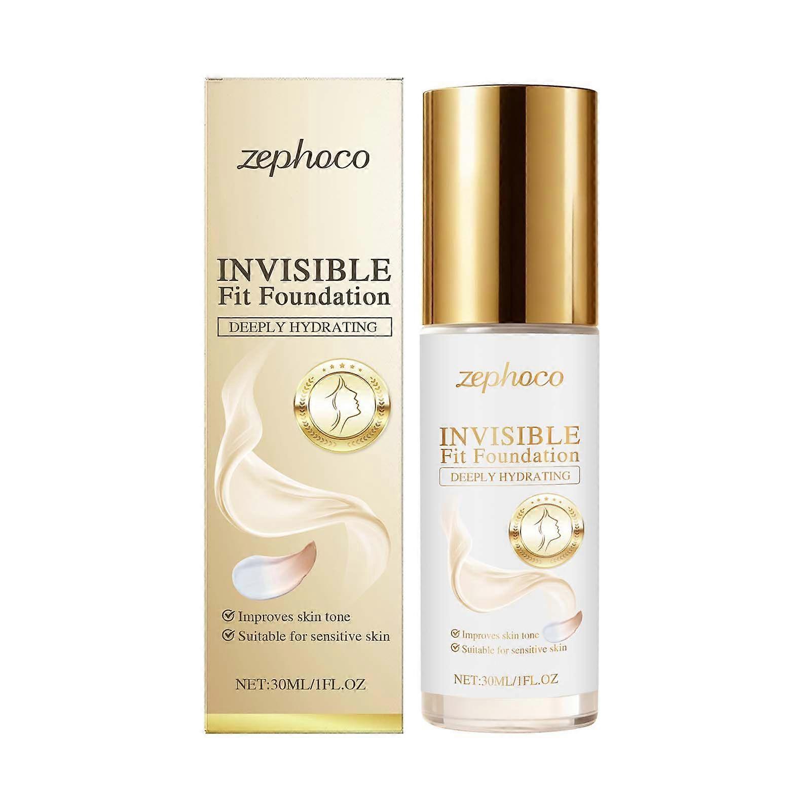 zephoco Two-In-One Color-Changing Foundation Moisturizing, Non-Smudging, Matte, Natural, Daily Concealing Foundation