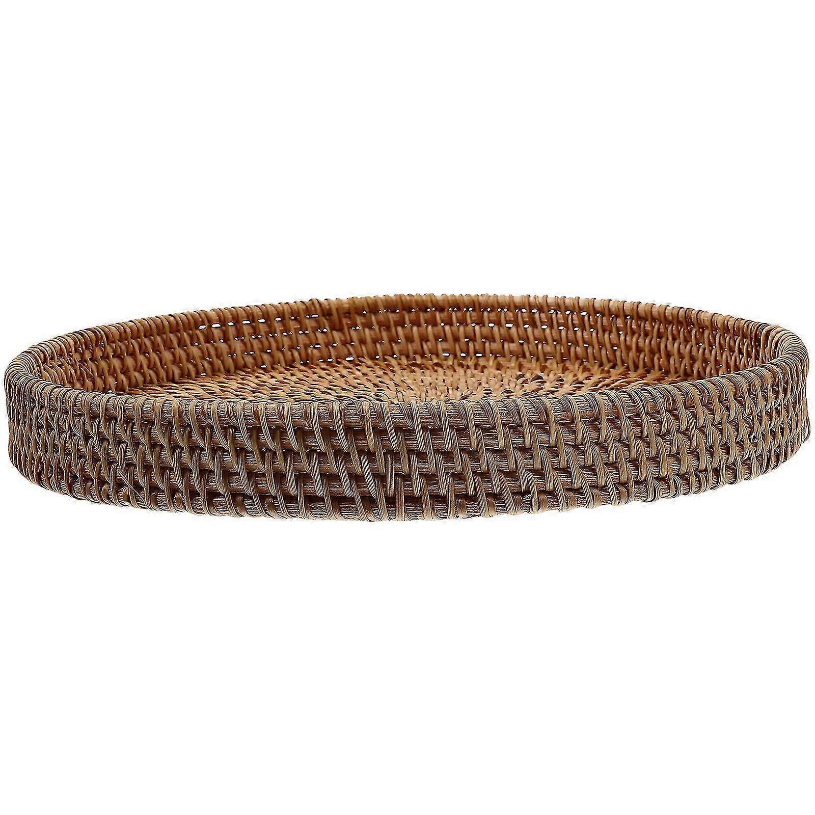 Rattan Plate Holder, Air-drying Capable Tray for Various Kitchen Items