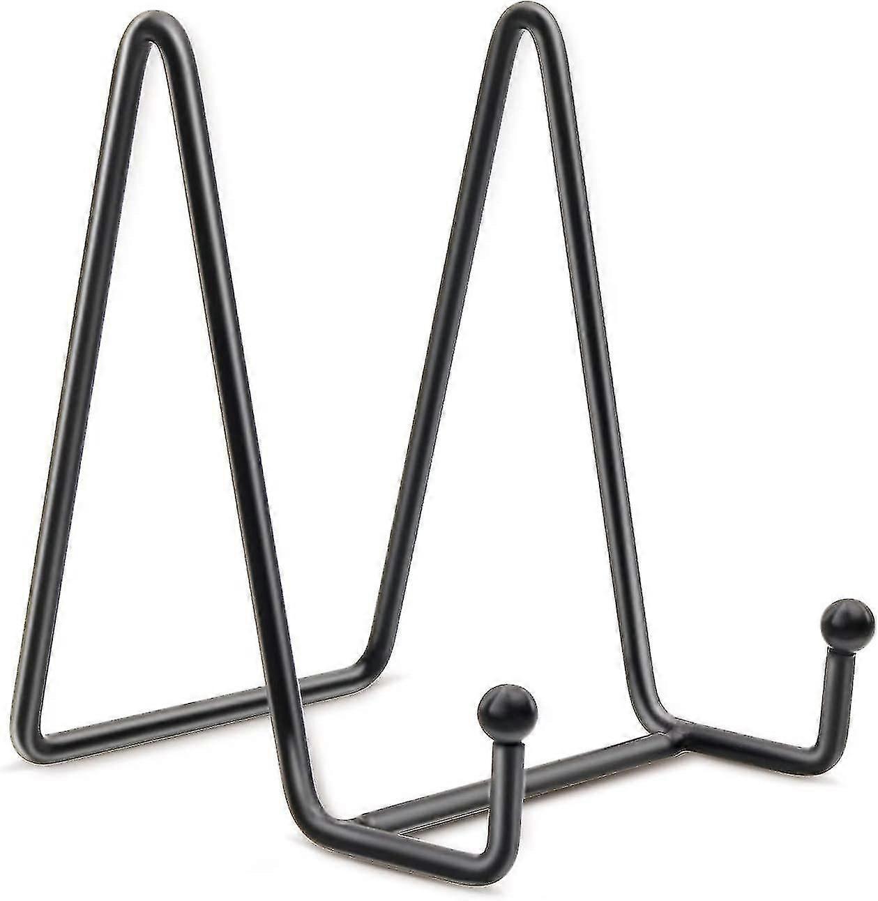 Display Plate Rack - Metal Frame Black Iron Easel Display Rack