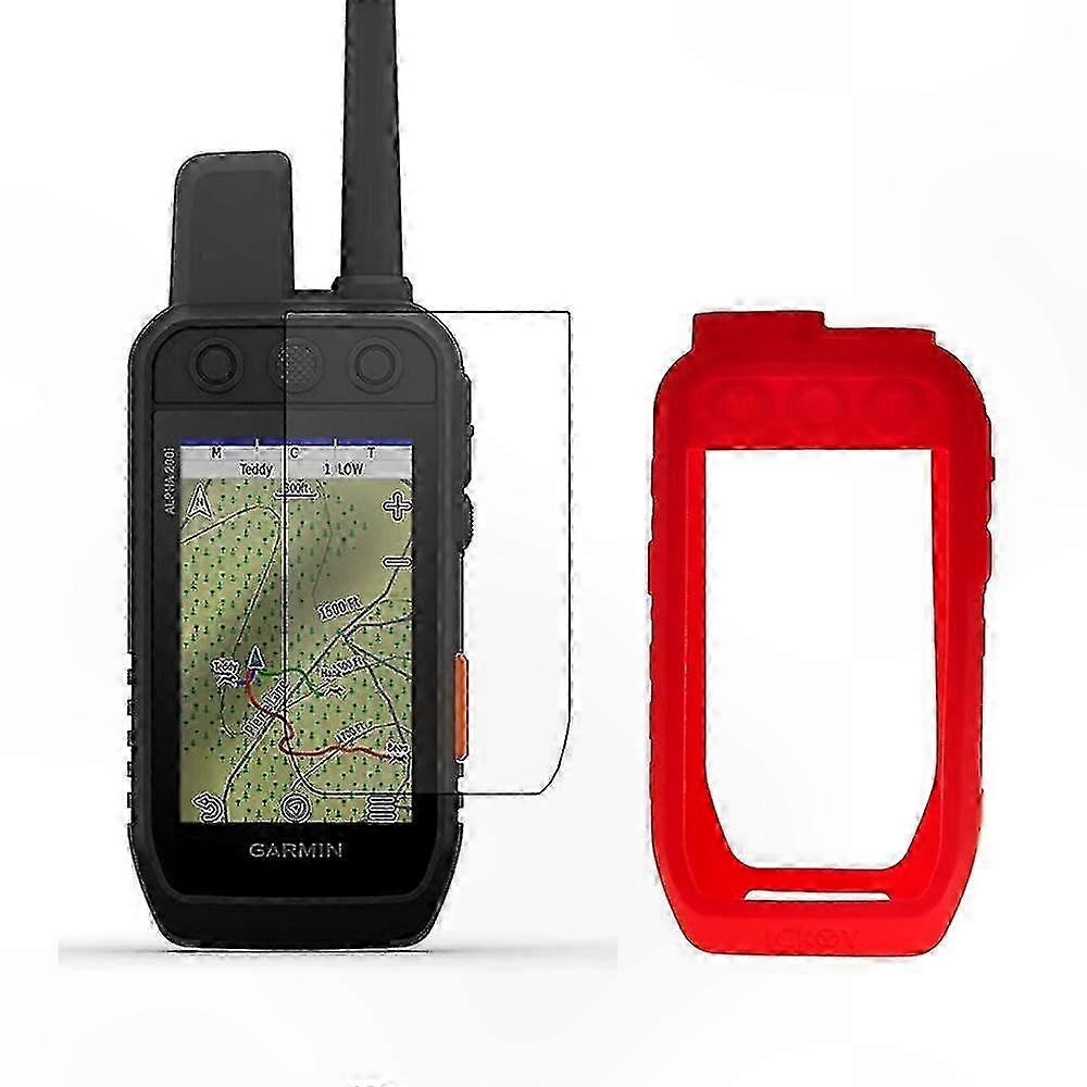 Silicone Skin with LCD Screen Protector for Handheld GPS Devices, Compatible with Alpha 200i 300i Models, Accessories