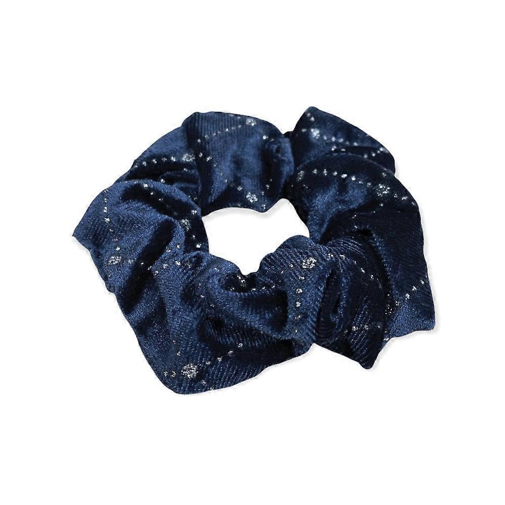 Women's Equetech Solitaire Velvet Scrunchie - Navy