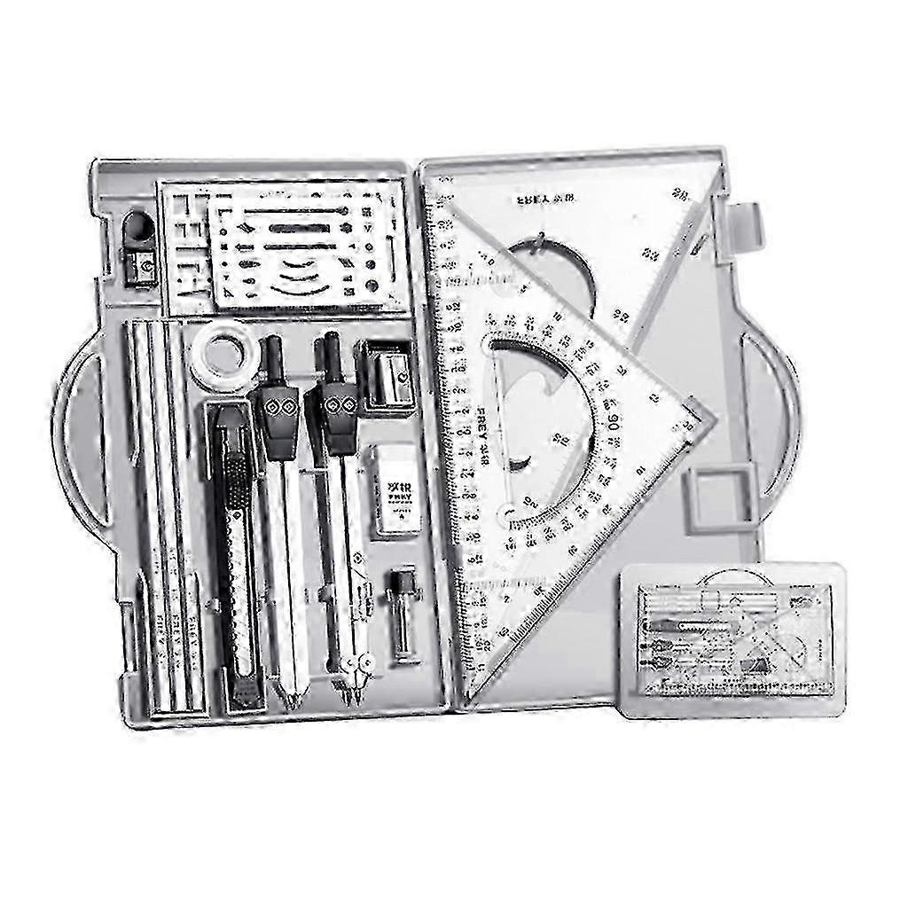 2025 Professional Architect & Engineering Geometry Set with Compass Protractor, Drafting Tools for Technical Drawing P20250110756