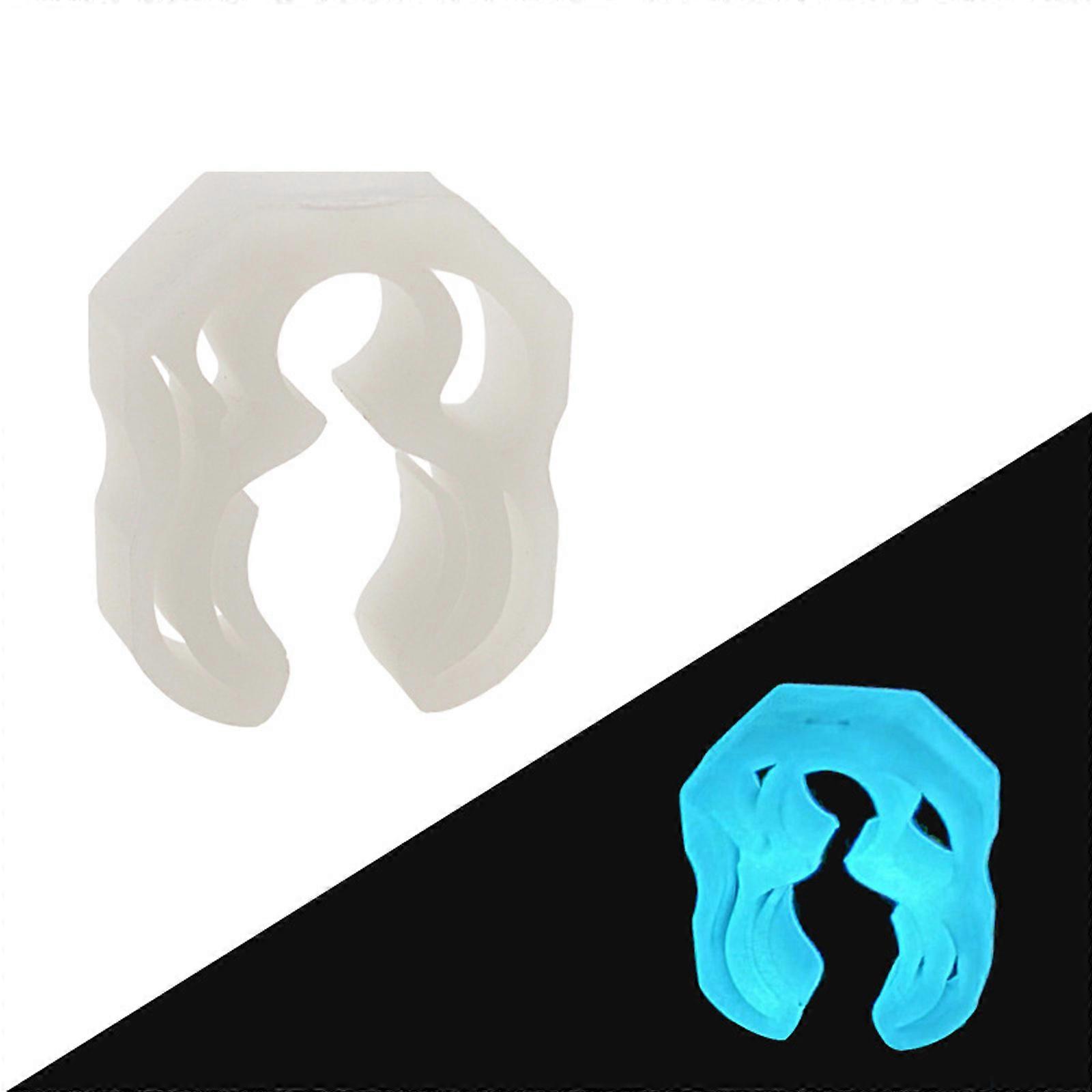 Permanent Fast Release Grip For 10-16mm Plunge Hose Secure 360 Degree Turn Snorkeling Diving Gear Addition  Luminous blue