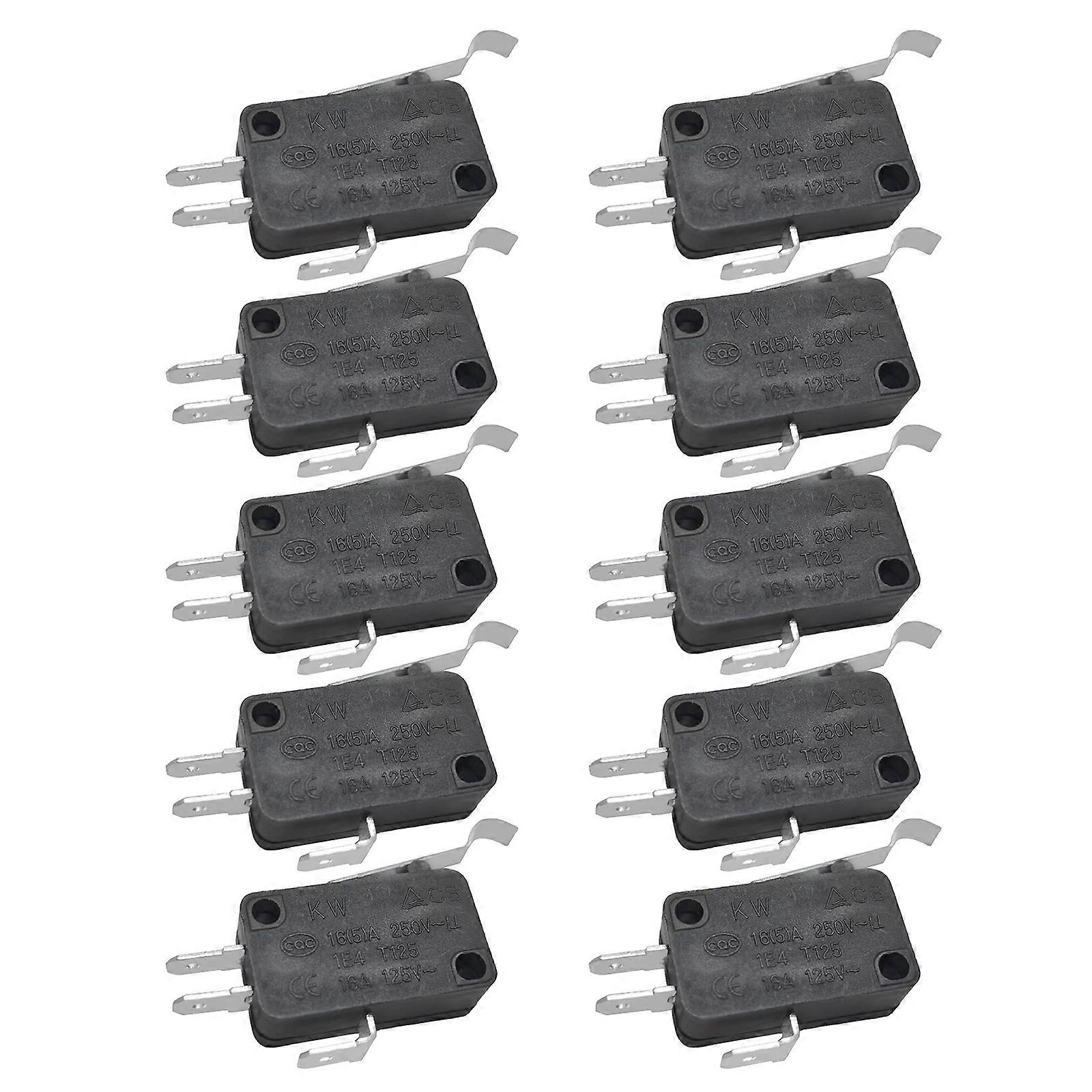 Pack Of 10 Industrial SPDT V7-7H15D8-263-1 Micros Switcher SPDT Roller Lever Snap Action Switcher For Automation Machinery Multicolor