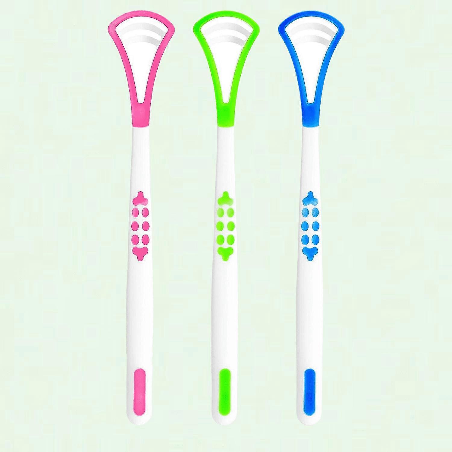Tongue Scraper Cleaner, 3-Pack in Assorted Colors