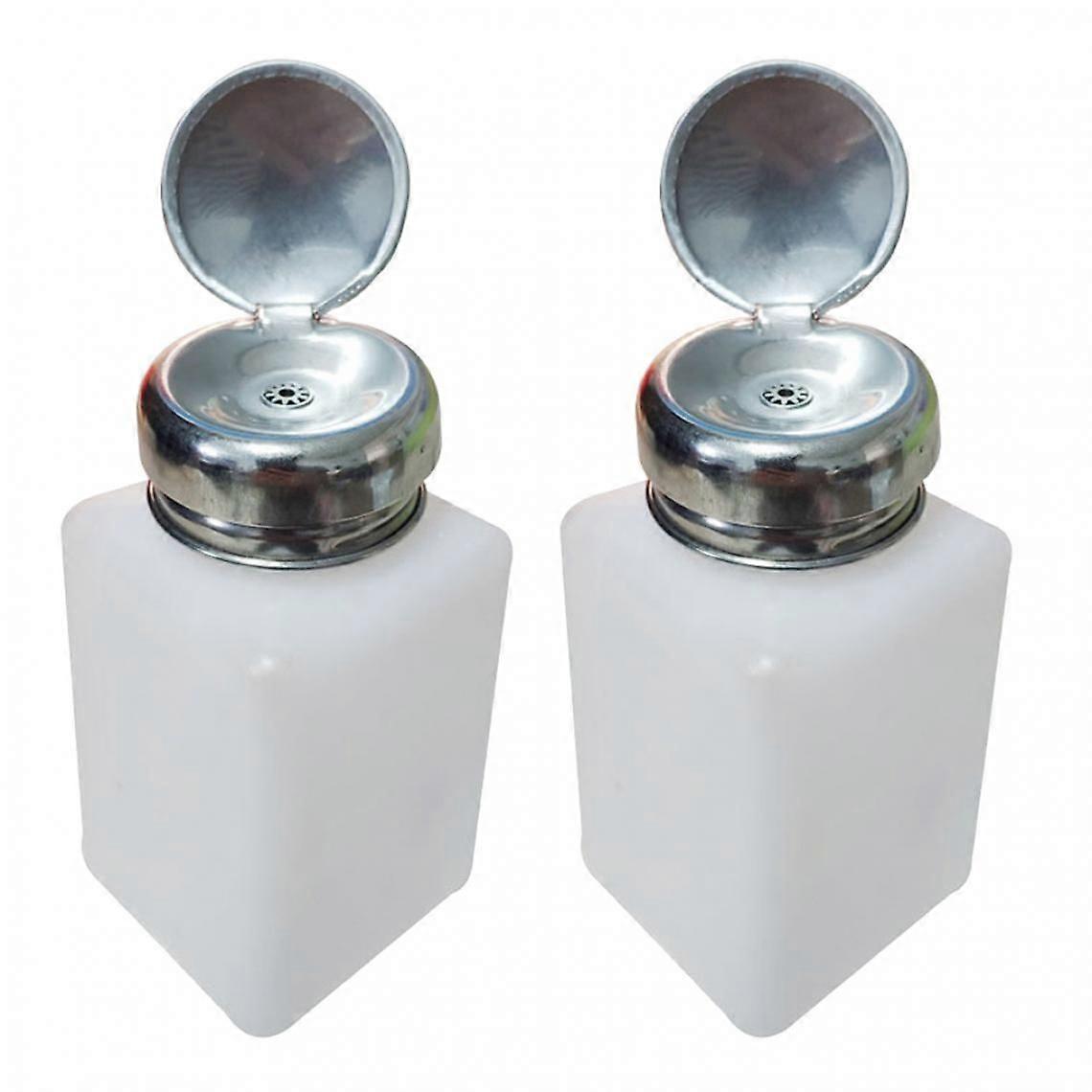 2pcs Empty Pump Bottle Liquid Nail Polish Remover Makeup Remover