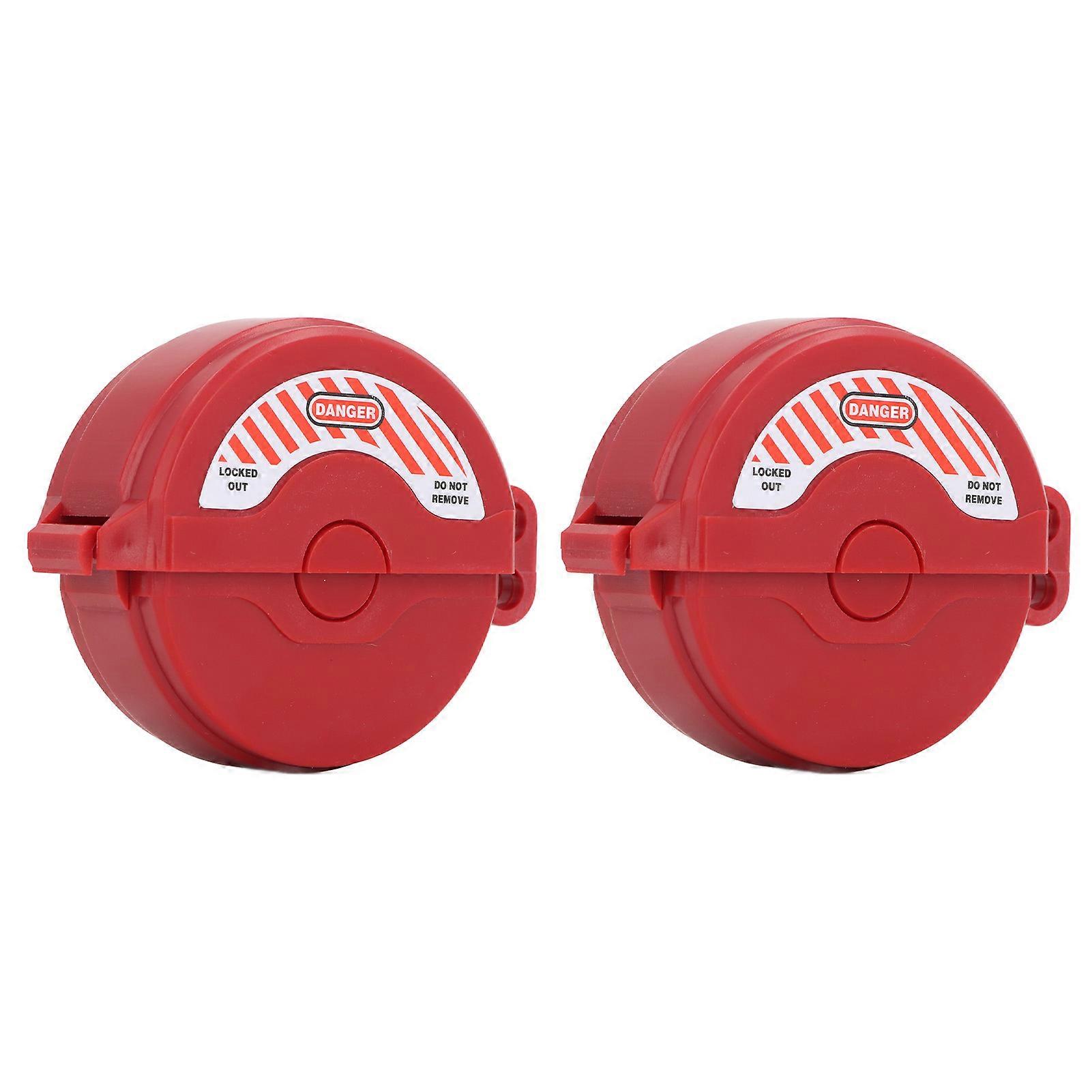 2 Pcs Gate Valve Lockout Device PA High Impact Resistance Valve Lockout for 1 to 2 1/2 Inch Diameter Handles