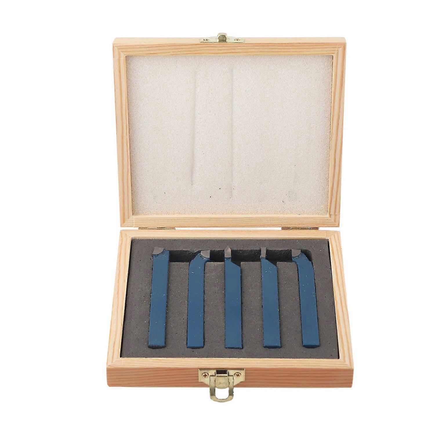 5pcs Lathe Tool Carbide Tipped Weld Turning Tool Set Machine Tool Parts10x10mm