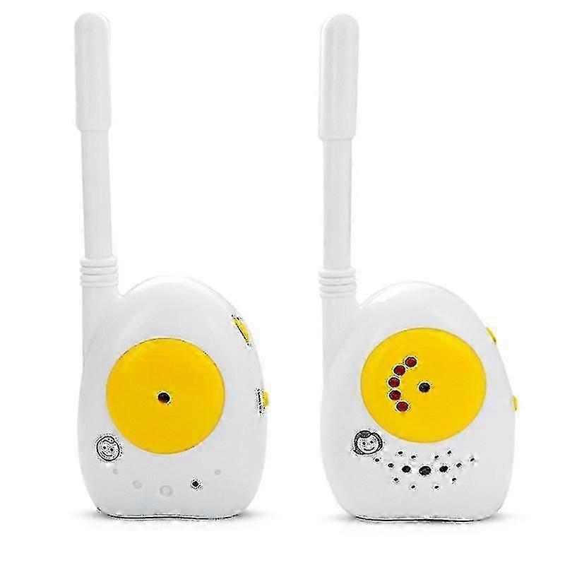 Wireless Audio Baby Monitor One-way Communication Max. 100m Transmission Range Crying Activated With Indicator Lights Battery Powered hwySH