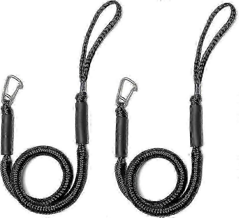 with Stainless Steel Clip Boat Rope Mooring String withloat for Docking,Kayak,Watercraft,Power Boat Accessory,4-5ft,2 Pack hwySH