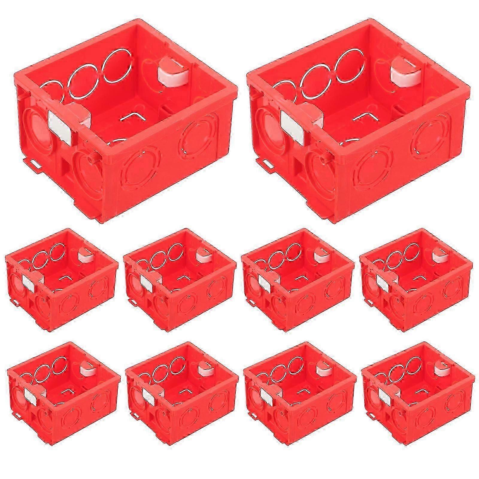10pcs Wall Socket Boxes 86 Type Wall Socket Mounting Box Socket Junction Boxes hwy SH