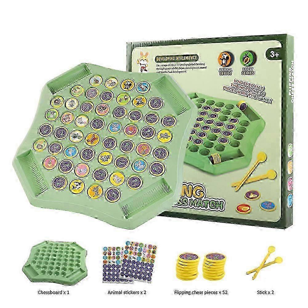 Animal/fruit Flip Chess Memory, Flip Matching Chess Memory Board Game For Kindergarten Gathering Activity