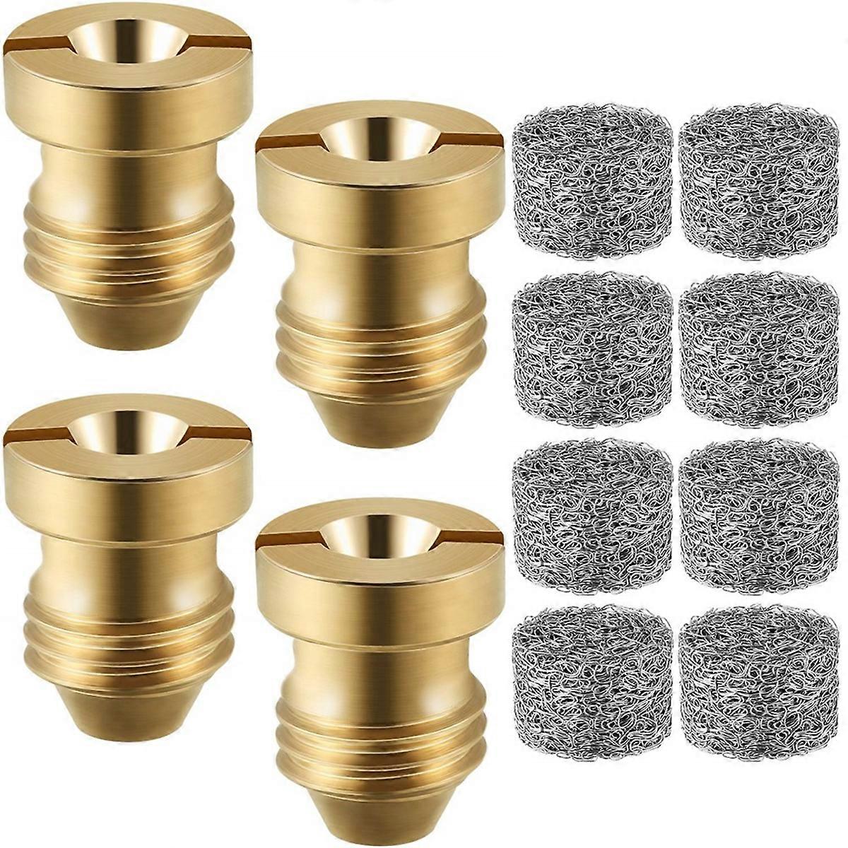 4 Pieces 1.1 mm Foam Cannon Orifice Nozzle and 8 Pieces Foam Maker, High Replacement Thread Nozzle 3000 PSI