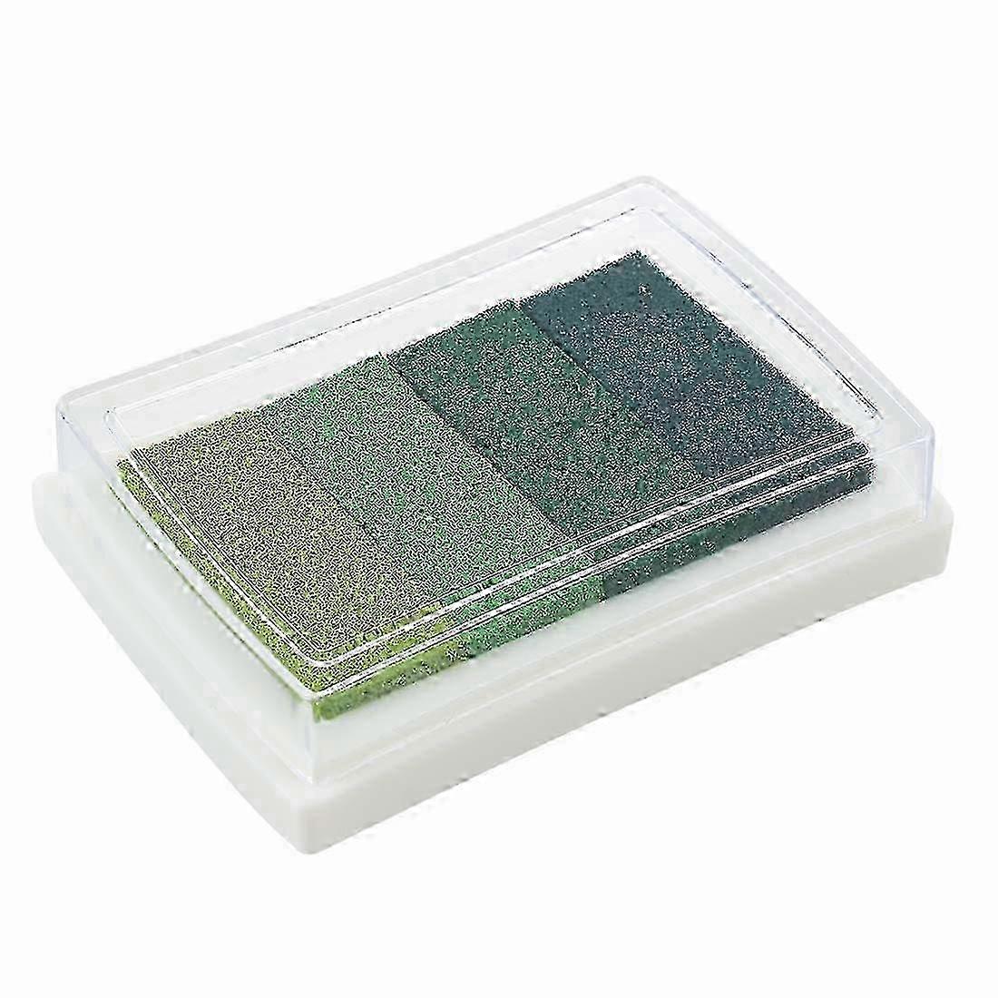 Inkpad Craft Multi Gradient Green 4 x Colors Ink Stamp Pad Oil Based