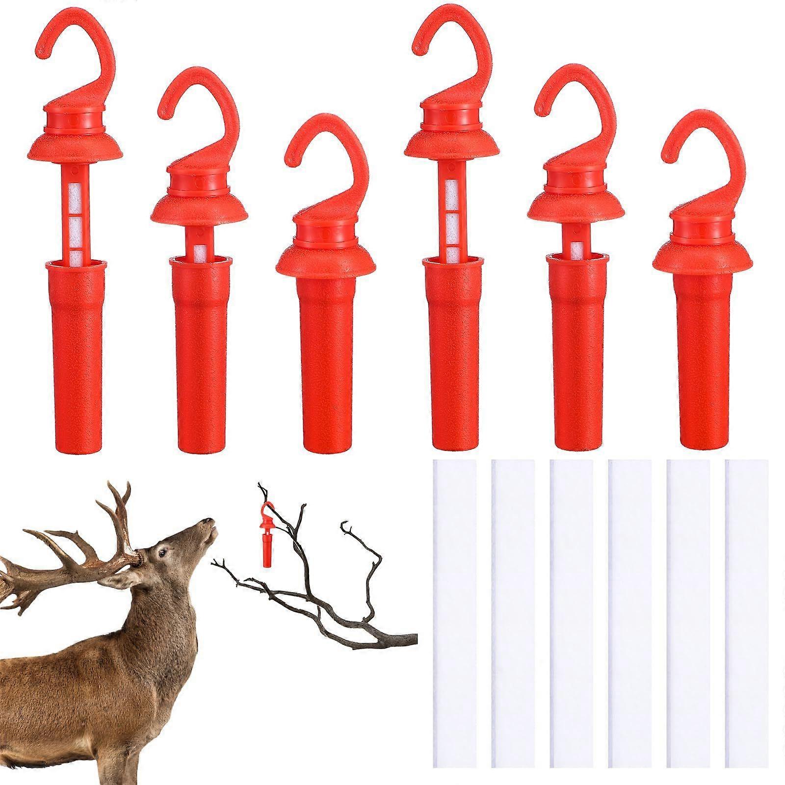Seal Tite Scent Dispenser Leak Proof Drop Wick with Replacement Felts Air Tight Hunting Scent Dispenser Easy to Use  Red