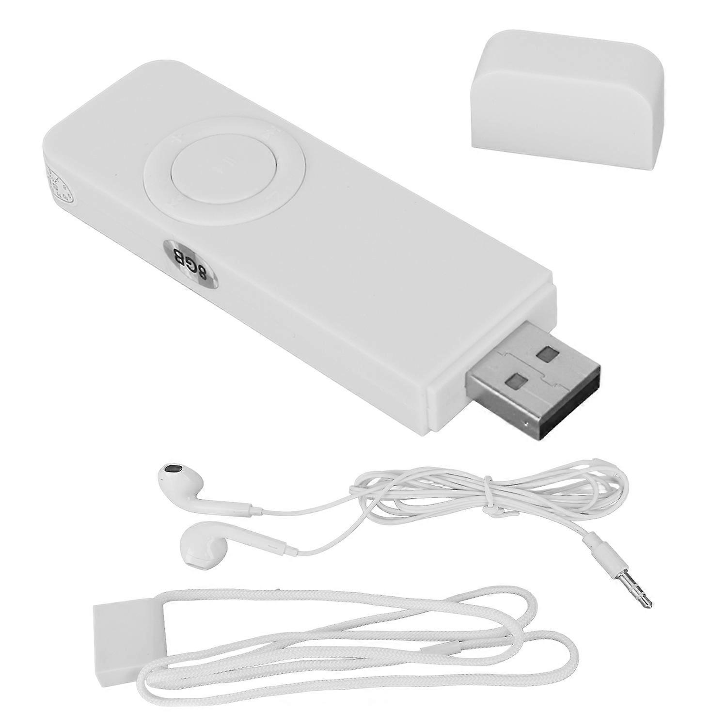 MP3 Player 8GB Memory 64GB Expandable USB Flash Drive Type Support OTG HiFi Lossless Sound Slim Port