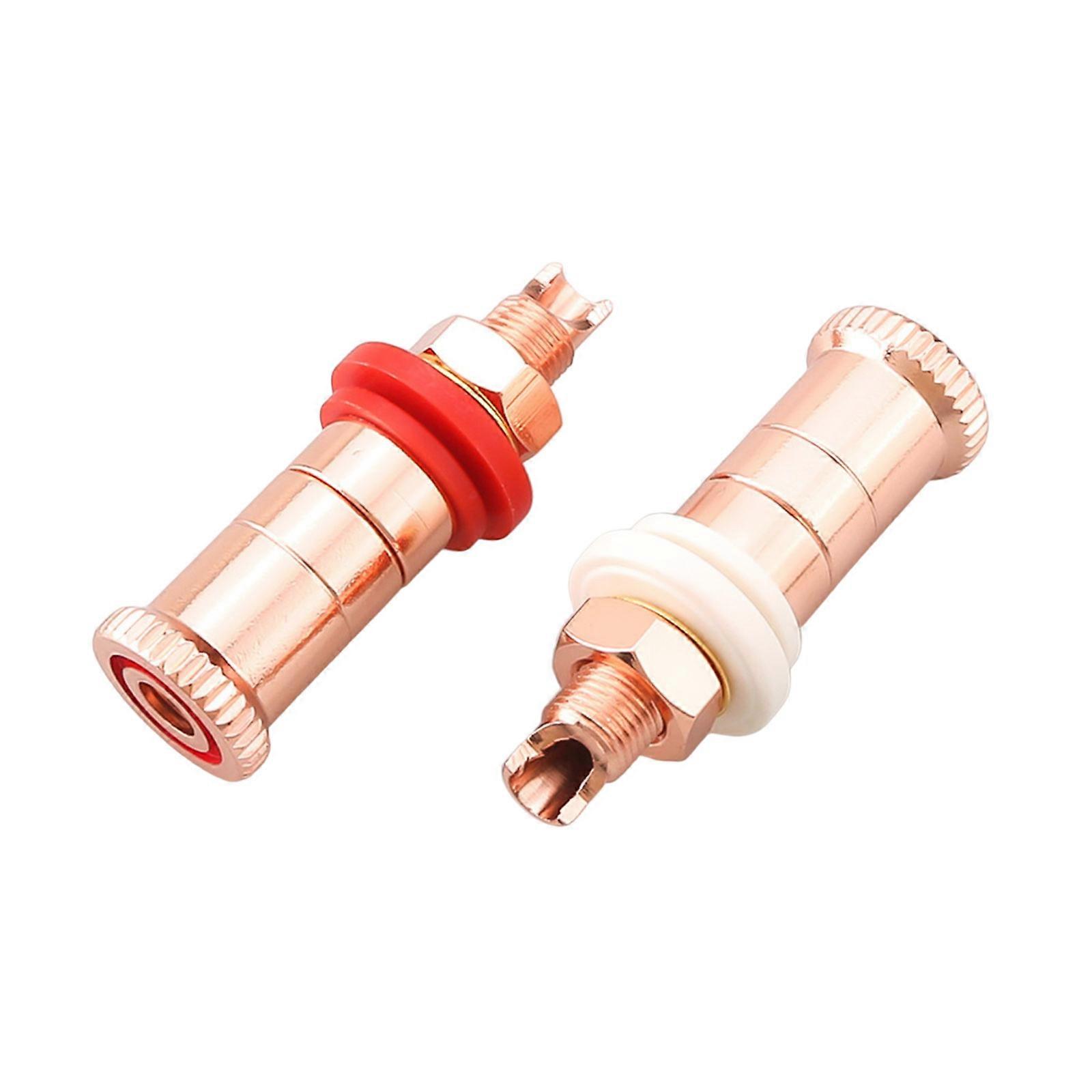 Professional HIFI Conductor Binding Post Speaker Terminal Banana Plug Socket Connector 4mm Banana Plugs Connector Multicolor