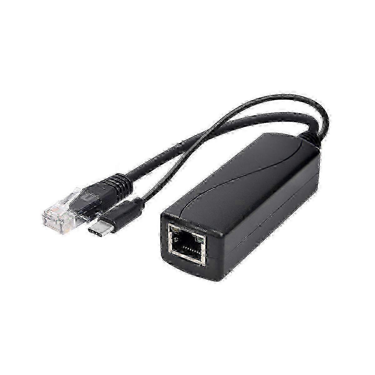 Gigabit Poe Splitter Type-c 5v2.4a Ieee802.3af Isolated 1000m Poe Splitter