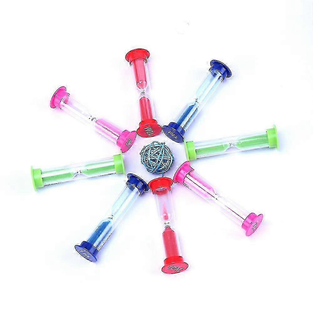 Decorative 10 Minute Sand Timer - Glass Hourglass for Desk and Shelf