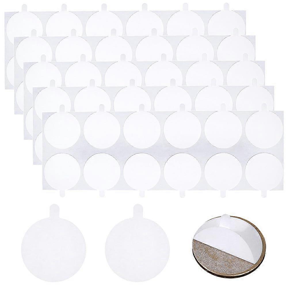 360Pcs Double Sided Adhesive Wax Seal Stickers 1 Inch Sticky Dots Circle Discs Round Adhesive Backing Removable Traceless Envelope Sealer for Wax Seal