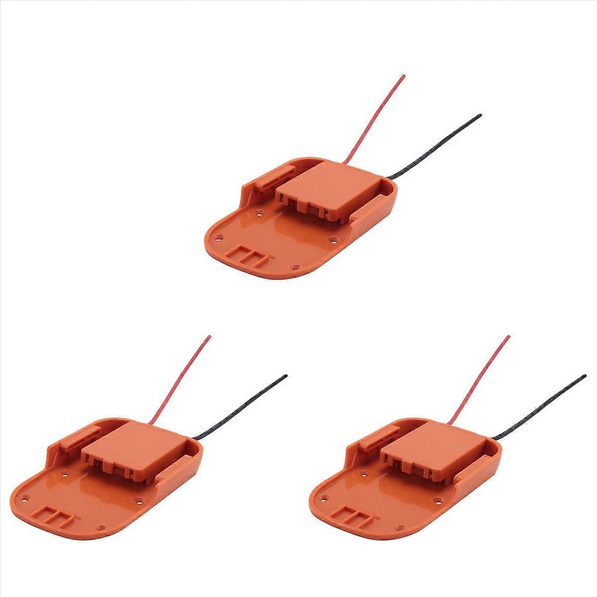 3X for Adapter for 18V Li-Ion Battery Dock Power Connector Rigid 12 Gauge Robotics