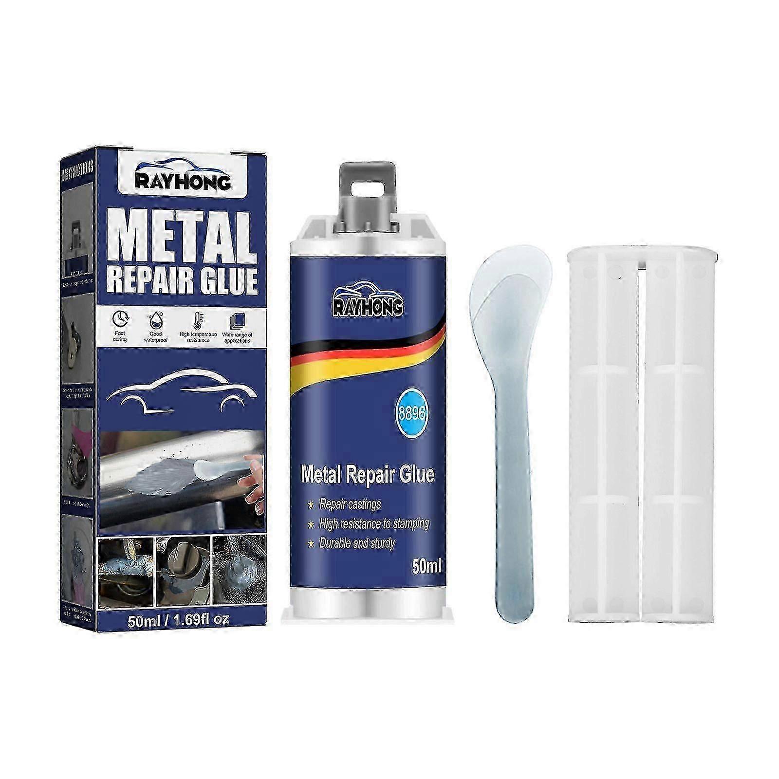 High-Temperature Metal Casting Adhesive (50ml) - Strong Welding Solution for Cracks & Defects