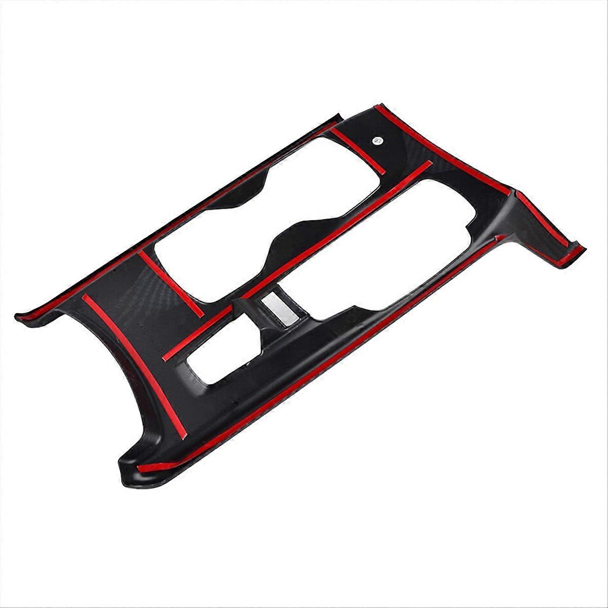Carbon Fiber Interior Gear Shift Panel Frame Cover Trim