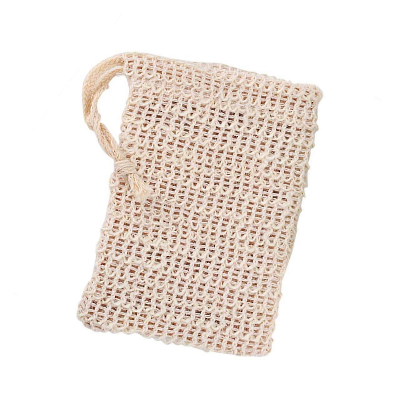 5pcs Fiber Soap Saver Bag with Drawstring Soap Net Pouch for Rich Lather and Quick Drying Travel Use