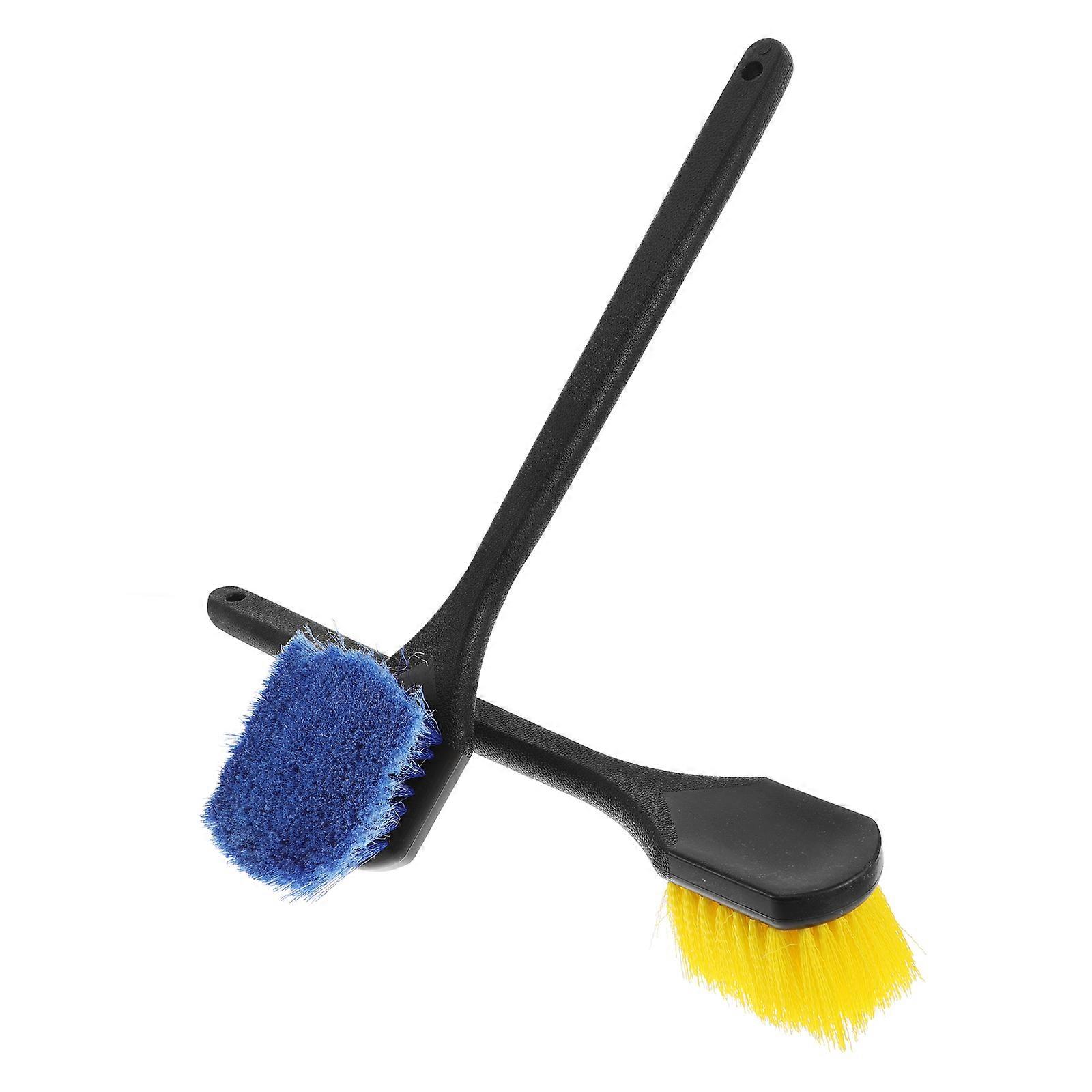 Wheel Cleaning Brush with Long Handle for Tire Cleaning 2Pcs Pack