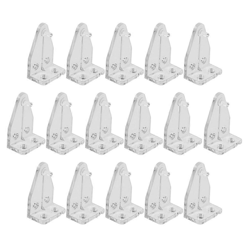 Eease 16pcs Clear Hold Down Brackets for Sheer Curtains & Blinds