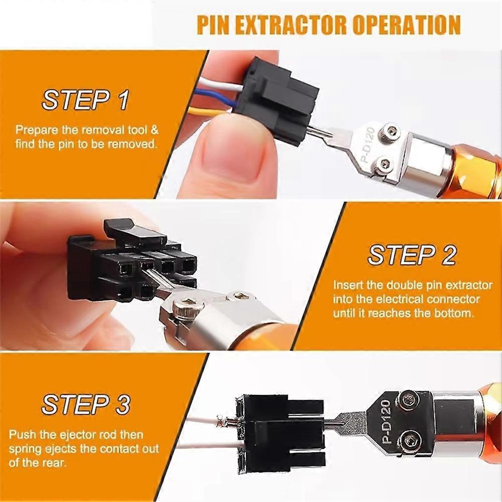 Metal Precise 5557,5559 Pin Extractor Tool for Computer Connector Terminals Maintenance Computer Connection D173
