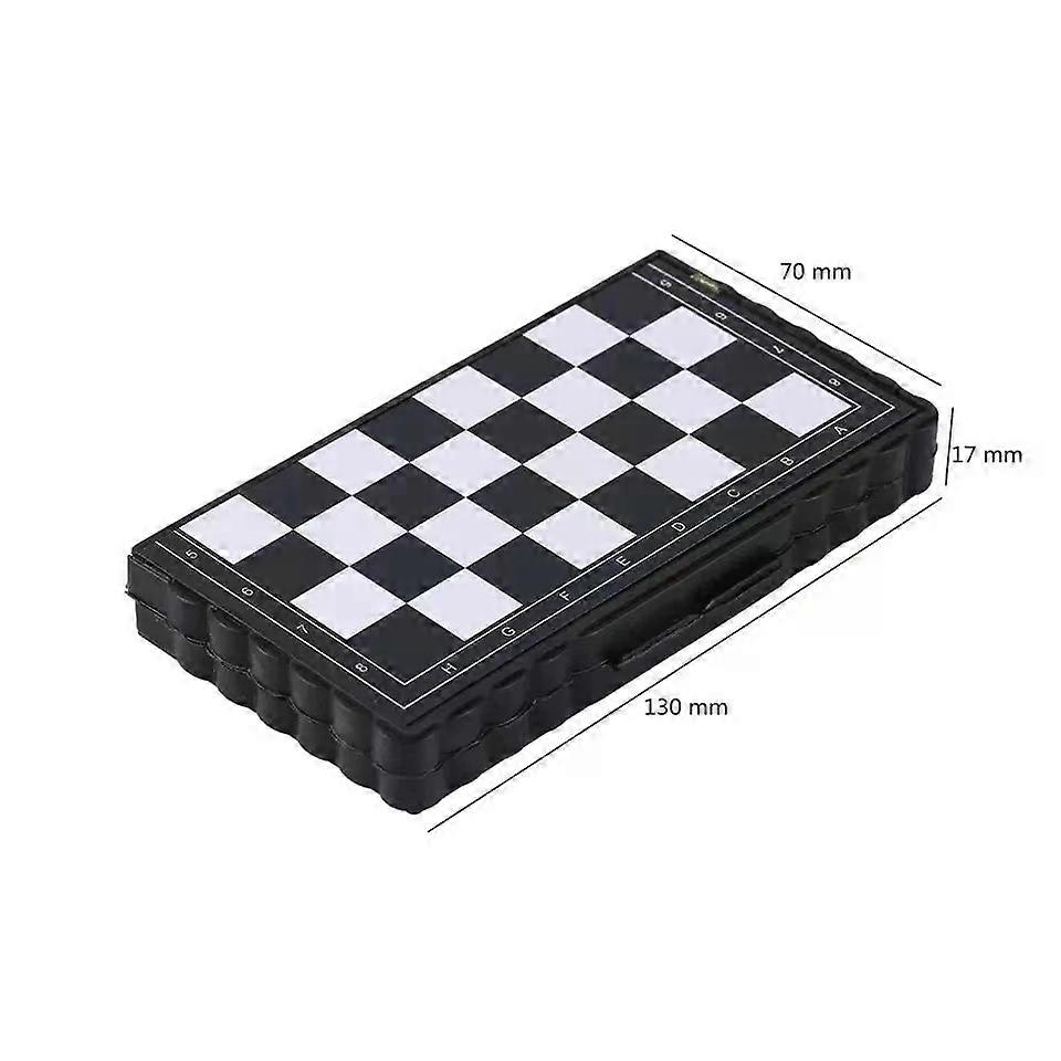 1 Box Of Foldable Magnetic International Chess Set With Plastic Chessboard Board Game , Ideal Tabletop Game For Family Gathering