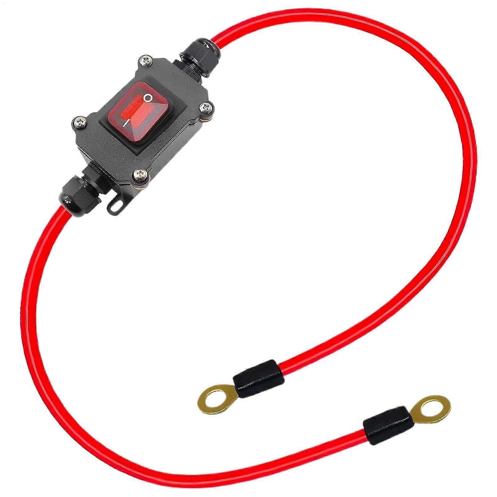 Waterproof Marine Rocker Toggle Switch 12V24V 20A with LED Indicator for Boat Car Motorcycle