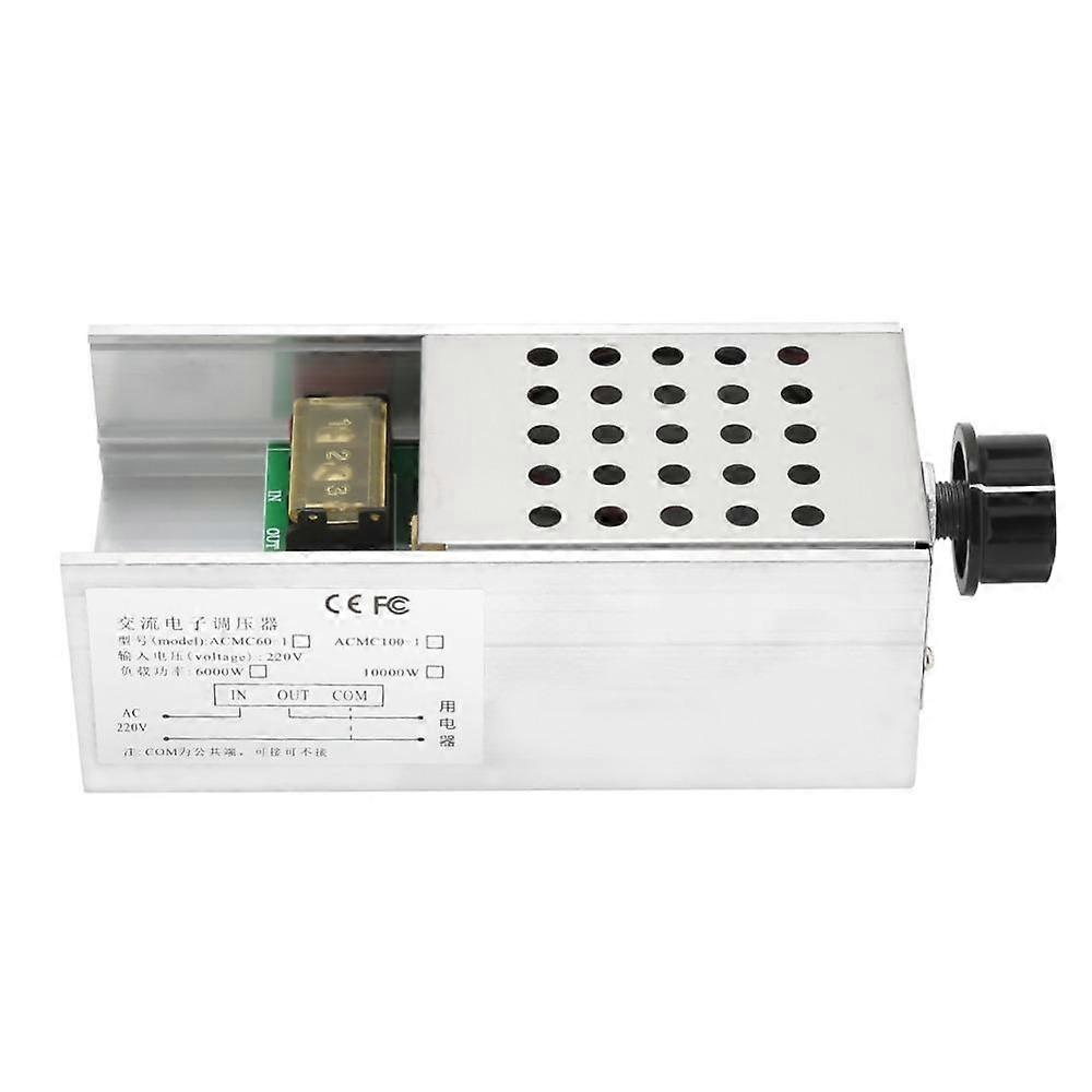 AC 220V SCR Electric Voltage Regulator 6000W LED Dimmer Motor Speed Controller  Light Dimming