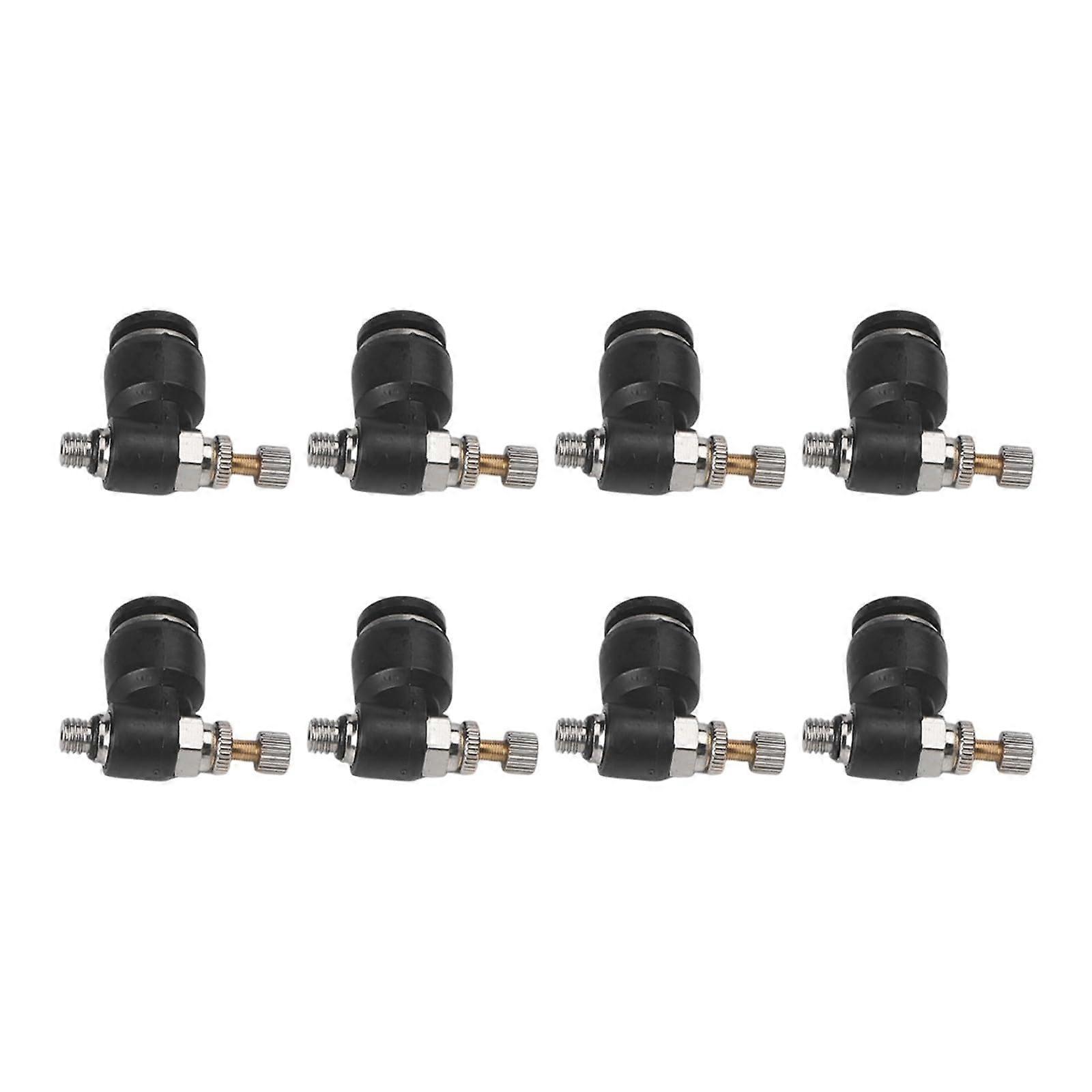 8 Pack Pneumatic PushIn Air Flow Control Valves for Precise Airflow Regulation and Quick Installation
