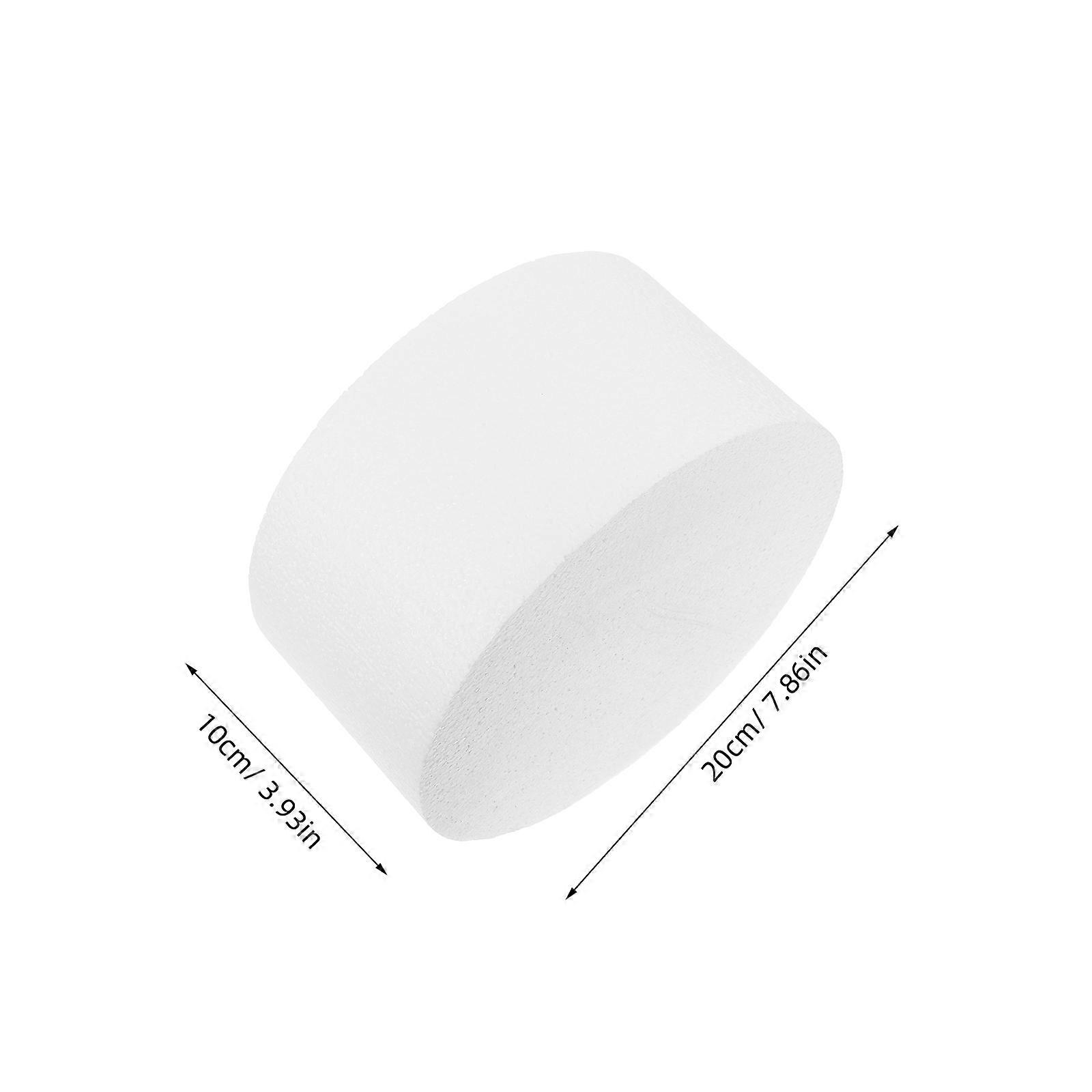 Cake Foam Model Round Dummy for Cake Decorating Practice 2Pcs White