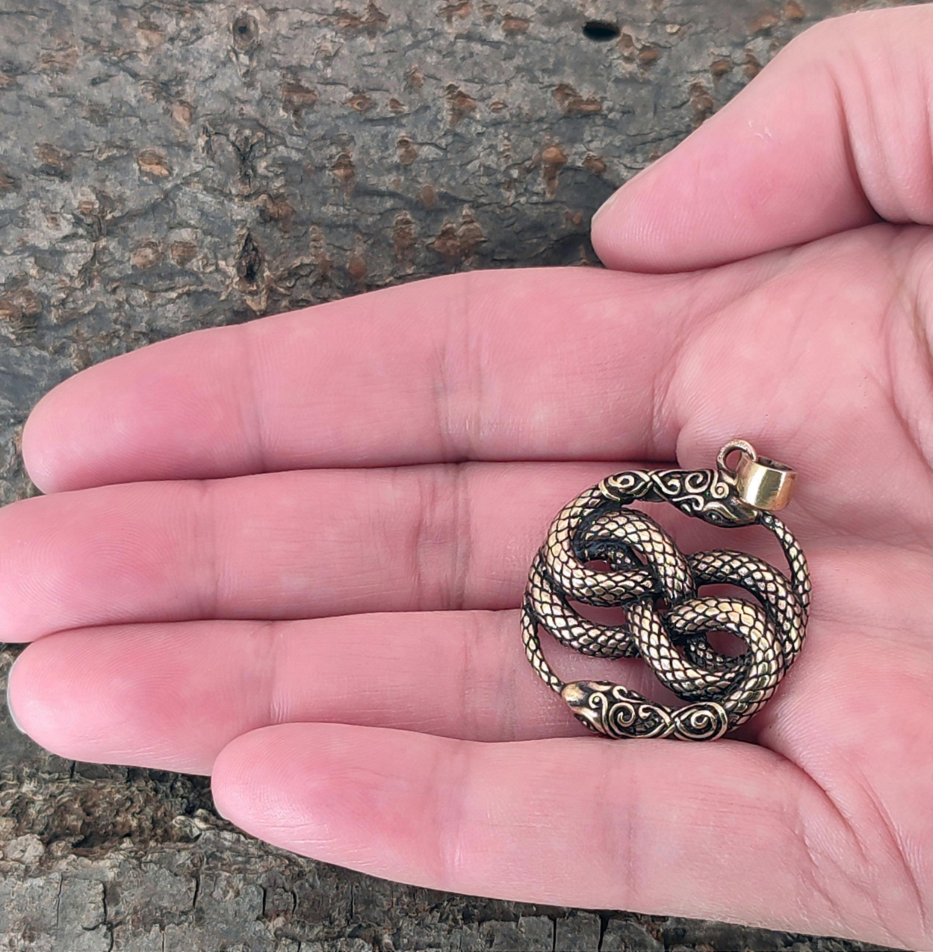 Colgante 168 Serpientes - Bronce