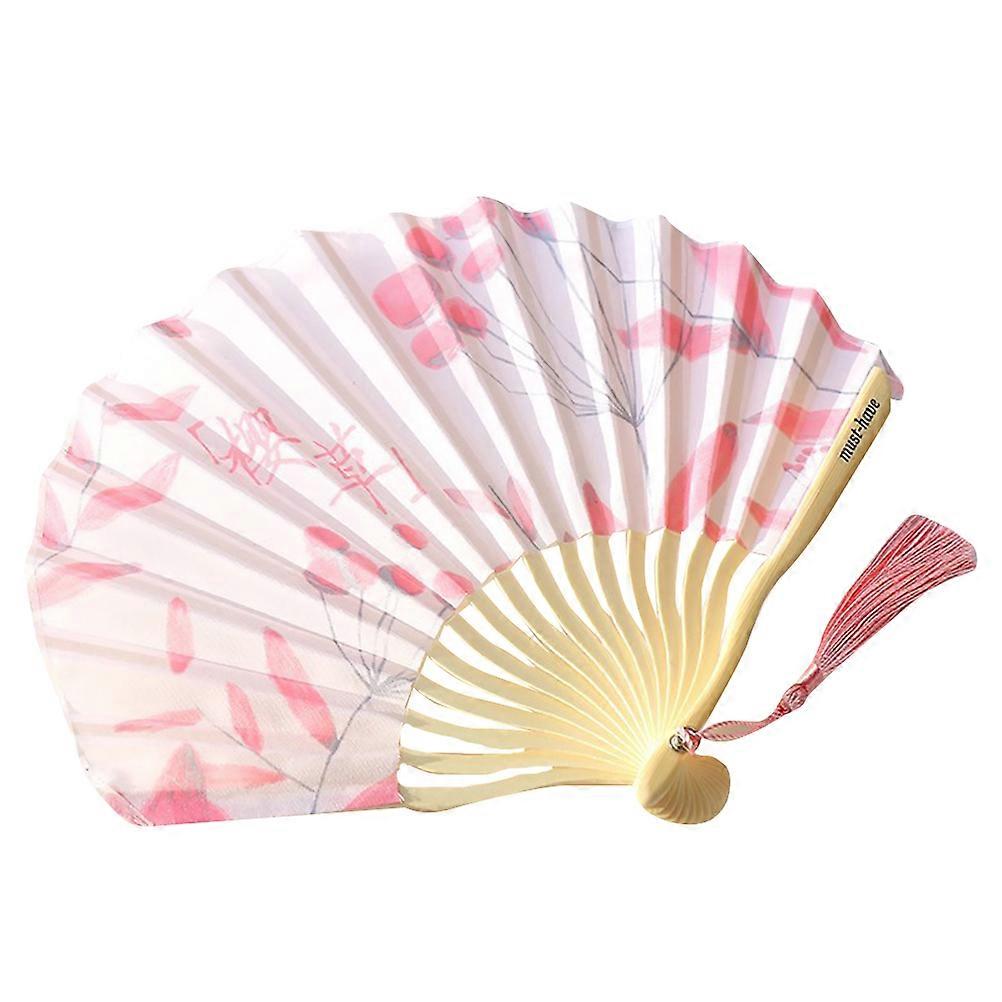 Decorative Handheld Fan For Weddings And Dancing With Bamboo Material 1Pack